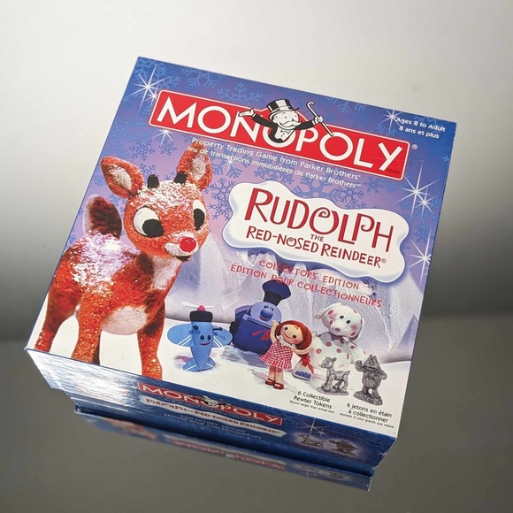 Rudolph the Red-Nosed Reindeer Monopoly Collector's Edition Board Game - Picture 1 of 2